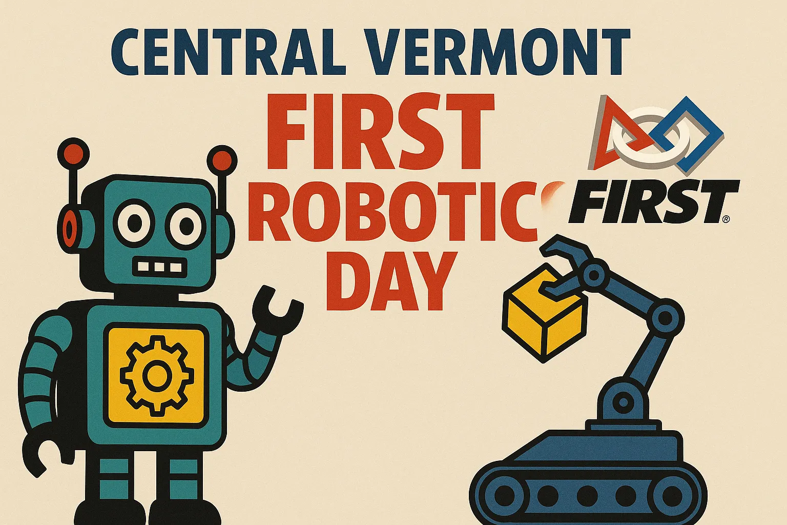 Central Vermont FIRST Robotics Day logo