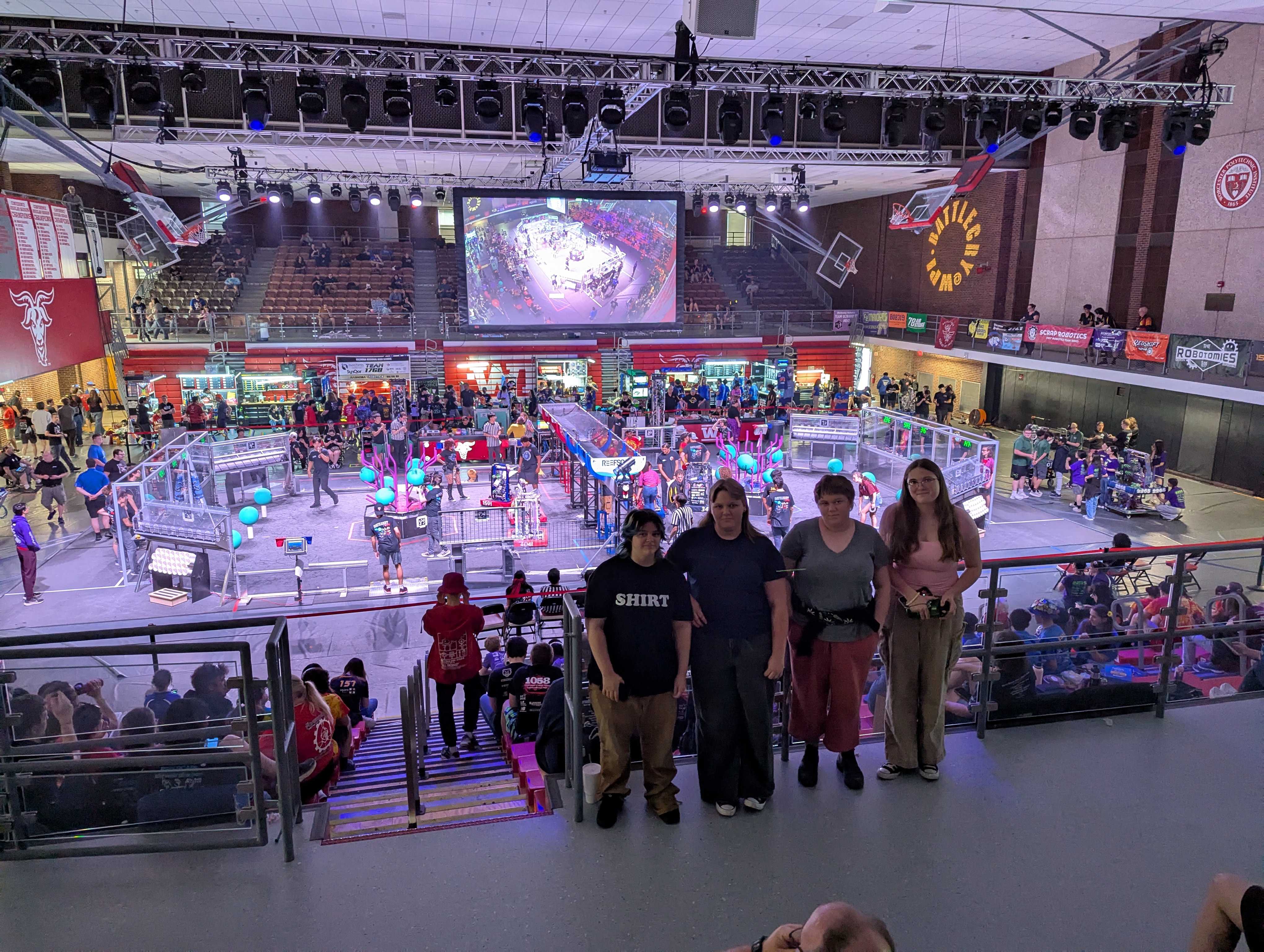 Team members at the Battlecry Event at WPI